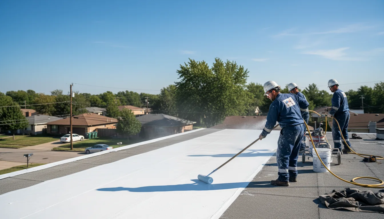 Commercial roof coating in Oak Hill, OH near me